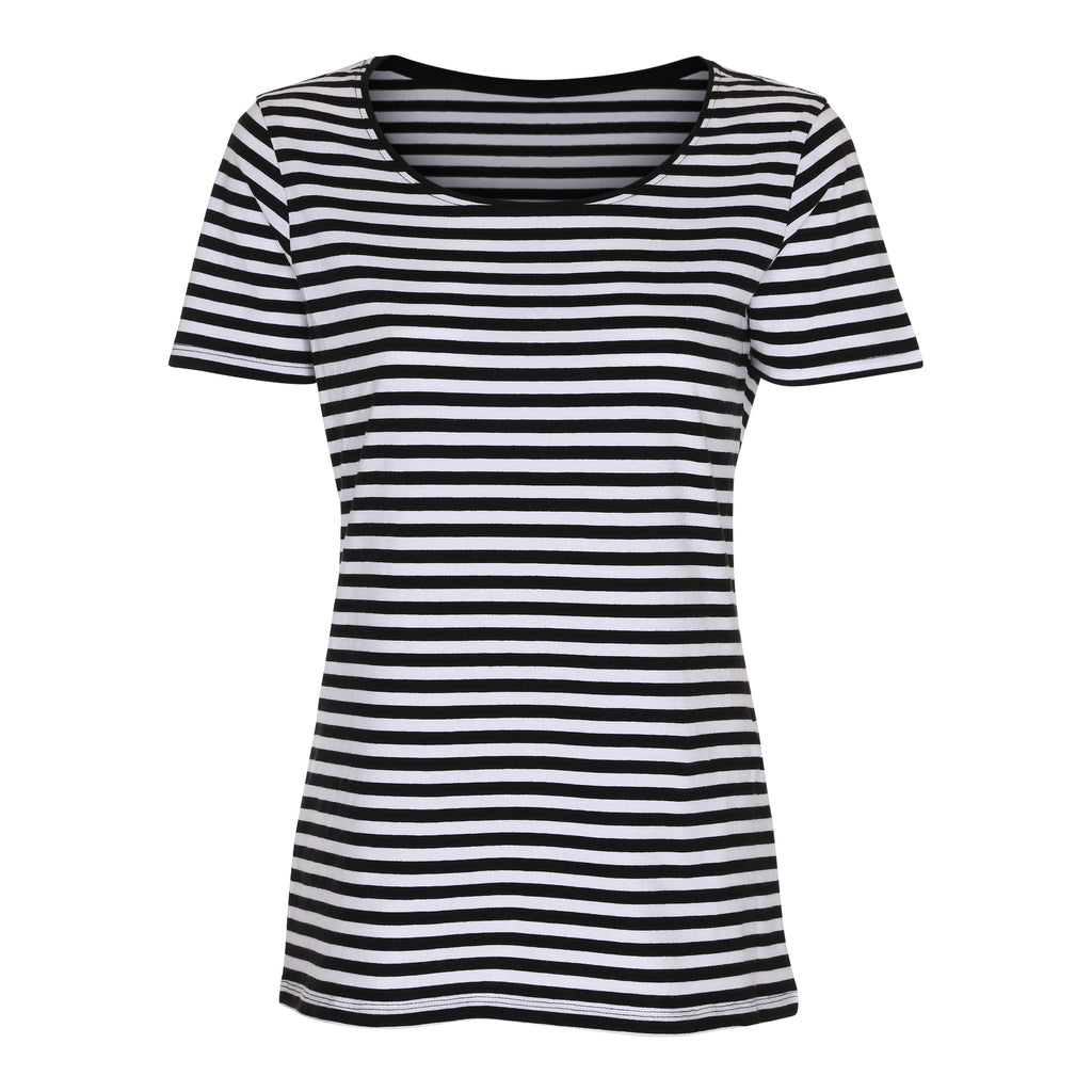 Lady Striped Tee Brand Yourself